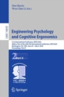 Engineering Psychology and Cognitive Ergonomics : 21st International Conference, EPCE 2024, Held as Part of the 26th HCI International Conference, HCII 2024, Washington, DC, USA, June 29 – July 4, 202 - Book