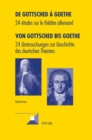 de Gottsched A Goethe- Von Gottsched Bis Goethe : 24 Etudes Sur Le Theatre Allemand- 24 Untersuchungen Zur Geschichte Des Deutschen Theaters - Book