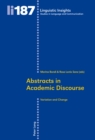 Abstracts in Academic Discourse : Variation and Change - Book