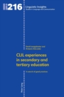 CLIL experiences in secondary and tertiary education : In search of good practices - Book