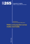 Politics and populism across modes and media - eBook
