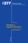 Changes in Argument Structure : The Transitivizing Reaction Object Construction - Book