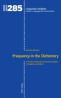 Frequency in the dictionary : A corpus-assisted contrastive analysis of English and Italian - Book