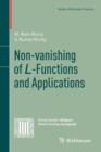 Non-vanishing of L-Functions and Applications - Book