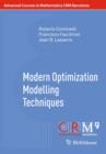 Modern Optimization Modelling Techniques - Book