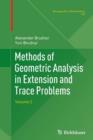 Methods of Geometric Analysis in Extension and Trace Problems : Volume 2 - Book