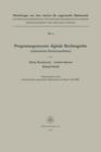 Programmgesteuerte Digitale Rechengerate (Elektronische Rechenmaschinen) - Book