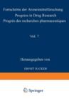 Fortschritte der Arzneimittelforschung / Progress in Drug Research / Progres des recherches pharmaceutiques - Book