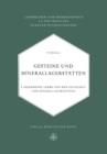 Gesteine Und Minerallagerstatten : Erster Band Allgemeine Lehre Von Den Gesteinen Und Minerallagerstatten - Book