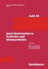 Joint Destruction in Arthritis and Osteoarthritis - Book