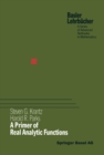 A Primer of Real Analytic Functions - eBook