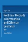 Nonlinear Methods in Riemannian and Kahlerian Geometry : Delivered at the German Mathematical Society Seminar in Dusseldorf in June, 1986 - Book