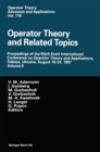 Operator Theory and Related Topics : Proceedings of the Mark Krein International Conference on Operator Theory and Applications, Odessa, Ukraine, August 18-22, 1997 Volume II - eBook