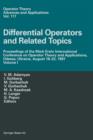 Differential Operators and Related Topics : Proceedings of the Mark Krein International Conference on Operator Theory and Applications, Odessa, Ukraine, August 18-22, 1997 Volume I - Book