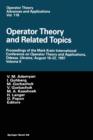 Operator Theory and Related Topics : Proceedings of the Mark Krein International Conference on Operator Theory and Applications, Odessa, Ukraine, August 18-22, 1997 Volume II - Book