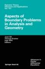 Aspects of Boundary Problems in Analysis and Geometry - Book