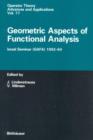 Geometric Aspects of Functional Analysis : Israel Seminar (GAFA) 1992-94 - Book