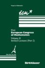 First European Congress of Mathematics Paris, July 6-10, 1992 : Vol. II: Invited Lectures (Part 2) - Book