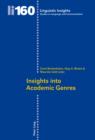 Insights into Academic Genres - eBook