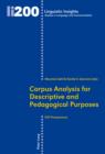 Corpus Analysis for Descriptive and Pedagogical Purposes : ESP Perspectives - eBook
