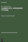 Albrechts Juengere Titurel : Band 3/2 Strophe 5418-6327 - Book