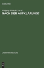 Nach Der Aufklaerung? Beitraege Zum Diskurs Der Kulturwissenschaften - Book