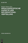 Sprachspezifische Aspekte der Informationsverteilung - Book
