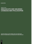 Geschichte Der Neueren Chinesischen Philosophie - Book