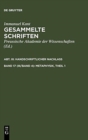 Gesammelte Schriften, Band 17 (III/Band 4), Metaphysik, Theil 1 - Book