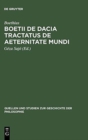 Boetii de Dacia tractatus De aeternitate mundi - Book