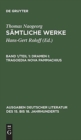 Dramen I: Tragoedia nova Pammachius : Nebst der deutschen Ubersetzung des Johann Tyrolff - Book