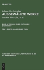 Ausgew?hlte Werke, Bd 6/Tl 1, Erster allgemeiner Theil - Book