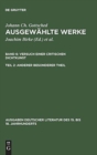 Ausgew?hlte Werke, Bd 6/Tl 2, Anderer besonderer Theil - Book
