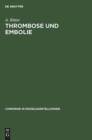 Thrombose und Embolie - Book