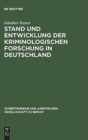 Stand und Entwicklung der kriminologischen Forschung in Deutschland : Vortrag gehalten vor der Berliner Juristischen Gesellschaft am 3. Dezember 1974 - Book