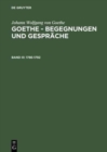Goethe - Begegnungen und Gespr?che, Bd III, Goethe - Begegnungen und Gespr?che (1786-1792) - Book