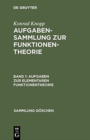 Aufgaben Zur Elementaren Funktionentheorie - Book