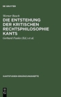 Die Entstehung der kritischen Rechtsphilosophie Kants - Book