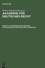 Akademie fur Deutsches Recht, Bd III,2, Familienrechtsausschuss. Unterausschuss fur eheliches Guterrecht - Book