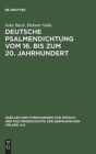 Deutsche Psalmendichtung vom 16. bis zum 20. Jahrhundert - Book