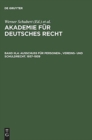 Akademie fur Deutsches Recht, Bd III,4, Ausschuss fur Personen-, Vereins- und Schuldrecht. 1937-1939 - Book