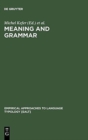 Meaning and Grammar : Cross-Linguistic Perspectives - Book