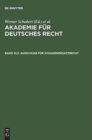 Akademie fur Deutsches Recht, Bd III,5, Ausschuss fur Schadenersatzrecht - Book