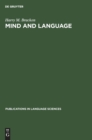 Mind and Language : Essays on Descartes and Chomsky - Book