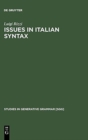 Issues in Italian Syntax - Book