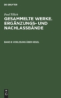 Vorlesung ?ber Hegel : (Frankfurt 1931/32) - Book