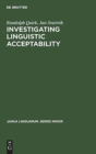 Investigating Linguistic Acceptability - Book