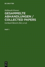 Gesammelte Abhandlungen / Collected Papers - Book