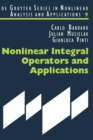 Nonlinear Integral Operators and Applications - Book