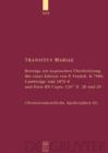 Transitus Mariae : Beitrage zur koptischen UEberlieferung. Mit einer Edition von P.Vindob. K. 7589, Cambridge Add 1876 8 und Paris BN Copte 129 17 ff. 28 und 29 (Neutestamentliche Apokryphen II) - Book